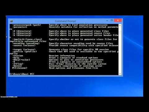 How To Write JAVA using Command Prompt