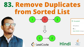 83. Remove Duplicates from Sorted List || Java || Leetcode || Hindi