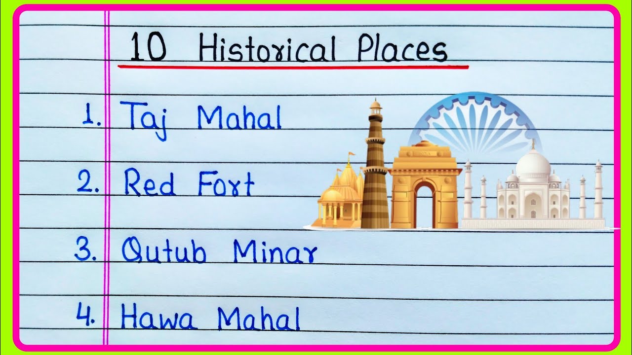 10 Historical Places Name in English | Historical Places in India | Historical Place