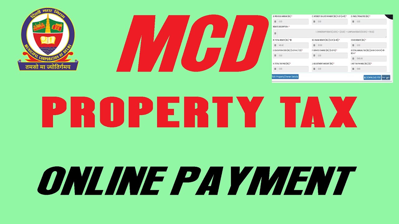 mcd property tax delhi online payment 202324Imcd property tax delhi