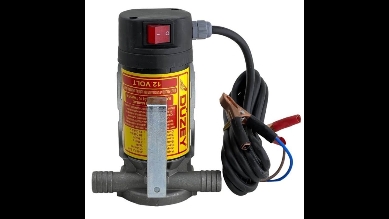 Düzey 12 Volt 1 Inc Alüminyum Gövde Sıvı Transfer Pompası-Tarımgaraj