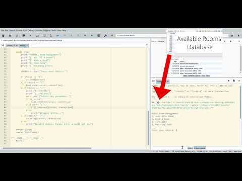 Hotel Reception Rooms management using Python And MySQL DataBase