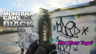 Montana Black 50ml Micro Can  How Many Tags?