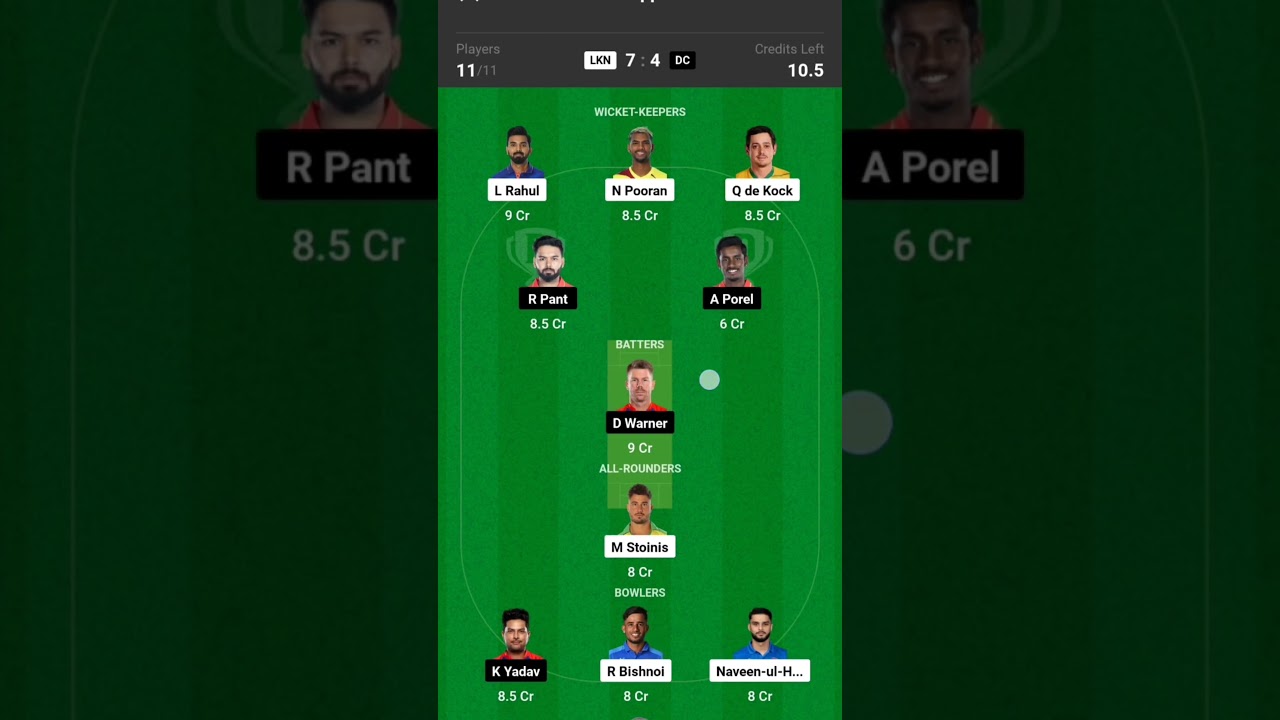 LSG vs DC Dream11 Prediction | LSG vs DC Dream11 Team | Dream11 | IPL 2024 Match 26 Prediction