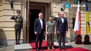🔴  Встреча Зеленский – Дуда – Науседа в Киеве. Рабочие моменты