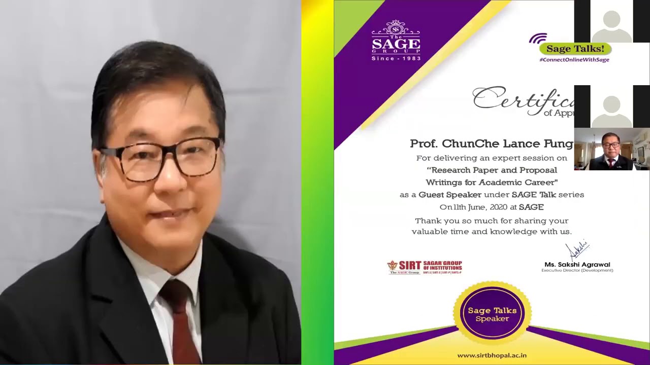 Lecture by Prof Lance Fung