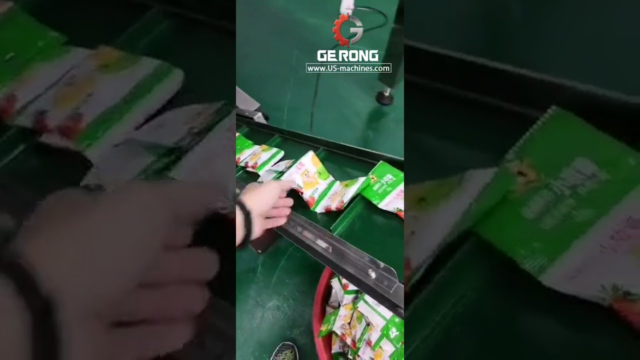 Linking bag pouch jelly bean candy filling sealing packaging machine