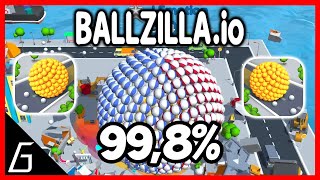Ballzilla.io Gameplay | New Solo Records (99,8%) screenshot 2