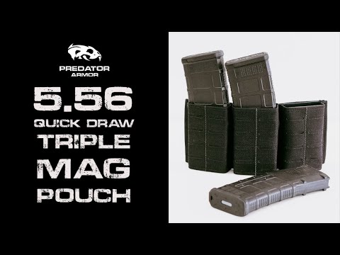 5.56 Quick Draw Triple Mag Pouch - Predator Armor
