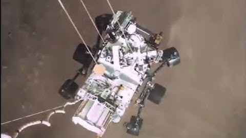 Perseverance skycrane video