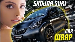 SANJNA SURI FIRST CAR WRAP IN DETAIL CITY CAR STUDIO!