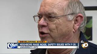 Neighbors raise noise, safety issues with F-35