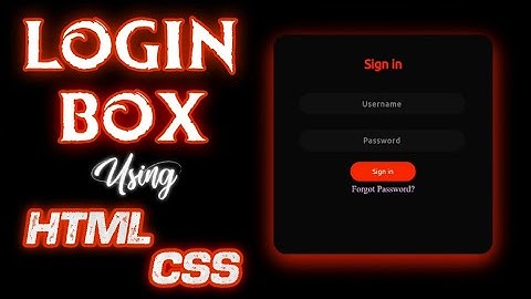 Login Page Using HTML & CSS || Animated Login Page HTML & CSS || CODERS CROWD