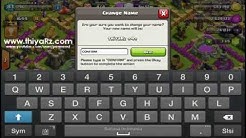 Cara merubah Nama ID Clash Of Clans (Rename ID COC) - Durasi: 0.43. 