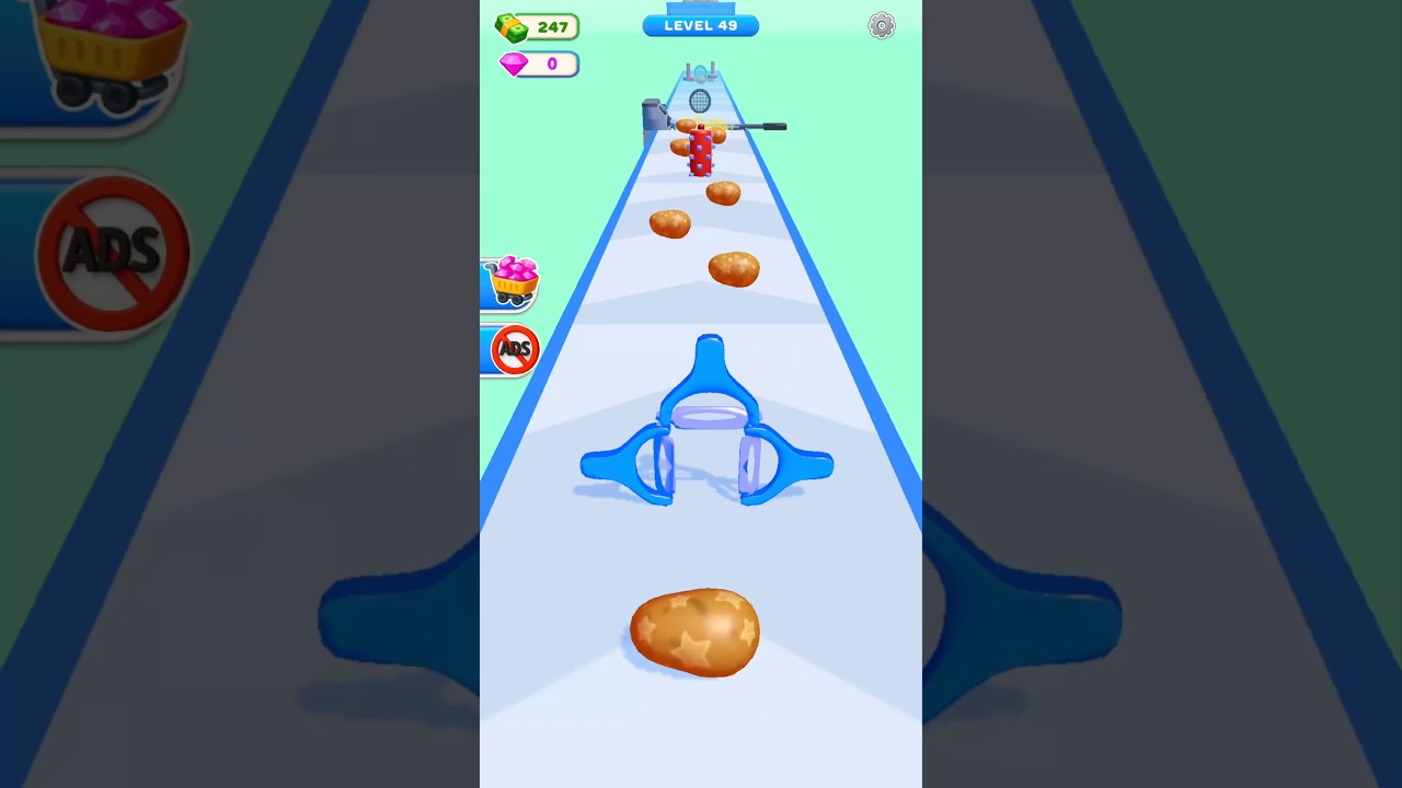 Potato Rush Lvl.49 - Turning Potatoes Into Crispy Fries 🥔🍟 #shorts #games #potatorush #gameshorts