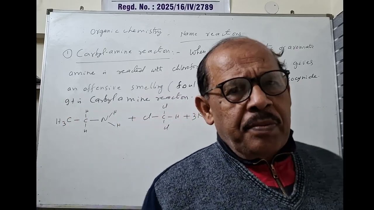 Name reactions Carbyl-Amine Reaction- Organic Chemistry Class 12th