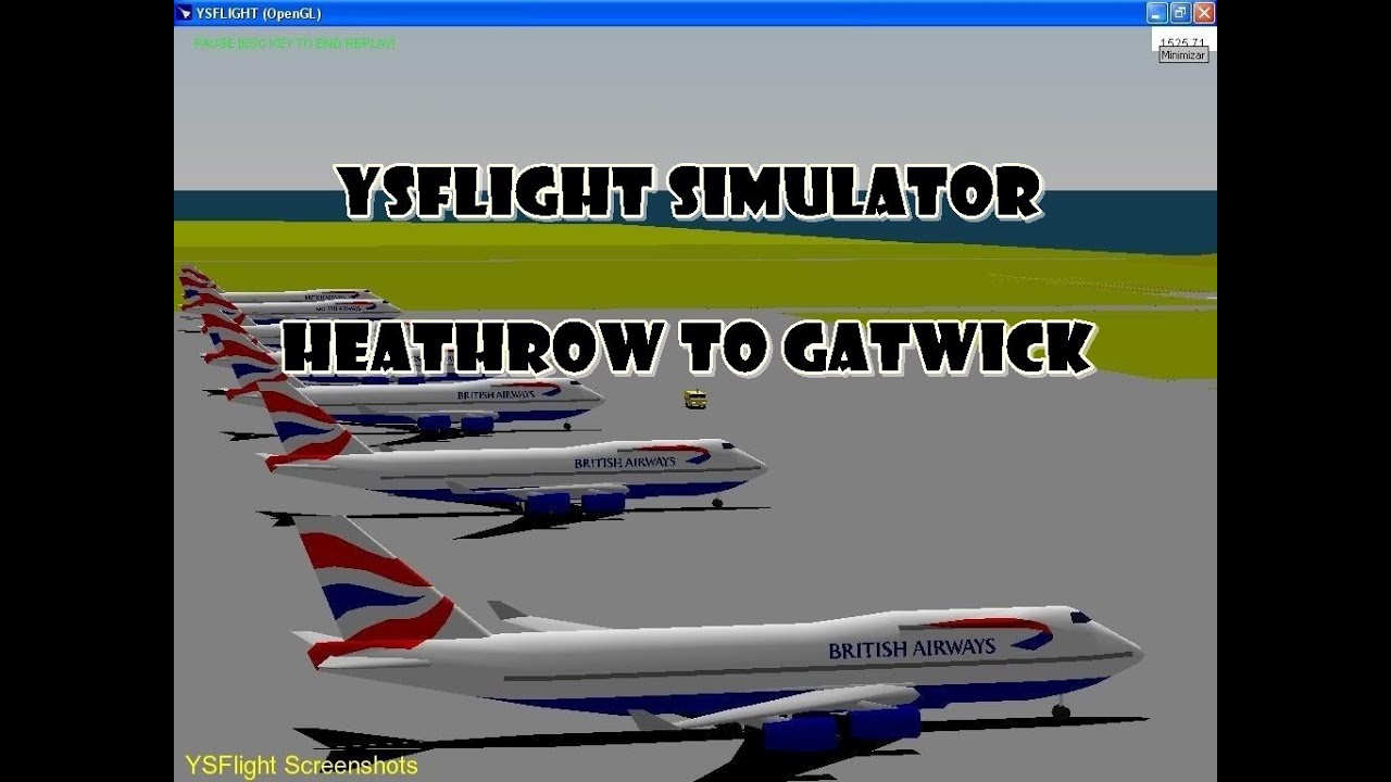 Ys Flight Simulator Tutorial YSFlight Simulator-Heathrow to Gatwick:Take off and Landing - YouTube