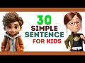SIMPLE SENTENCE FOR KIDS||DAILY USE ENGLISH SENTENCE||KID VIDEO CARTOON