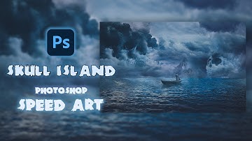 Skull island | Photoshop manipulation | Speed art