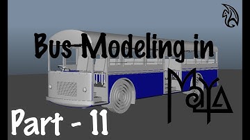 Bus Modeling (Part 2) in Maya Software