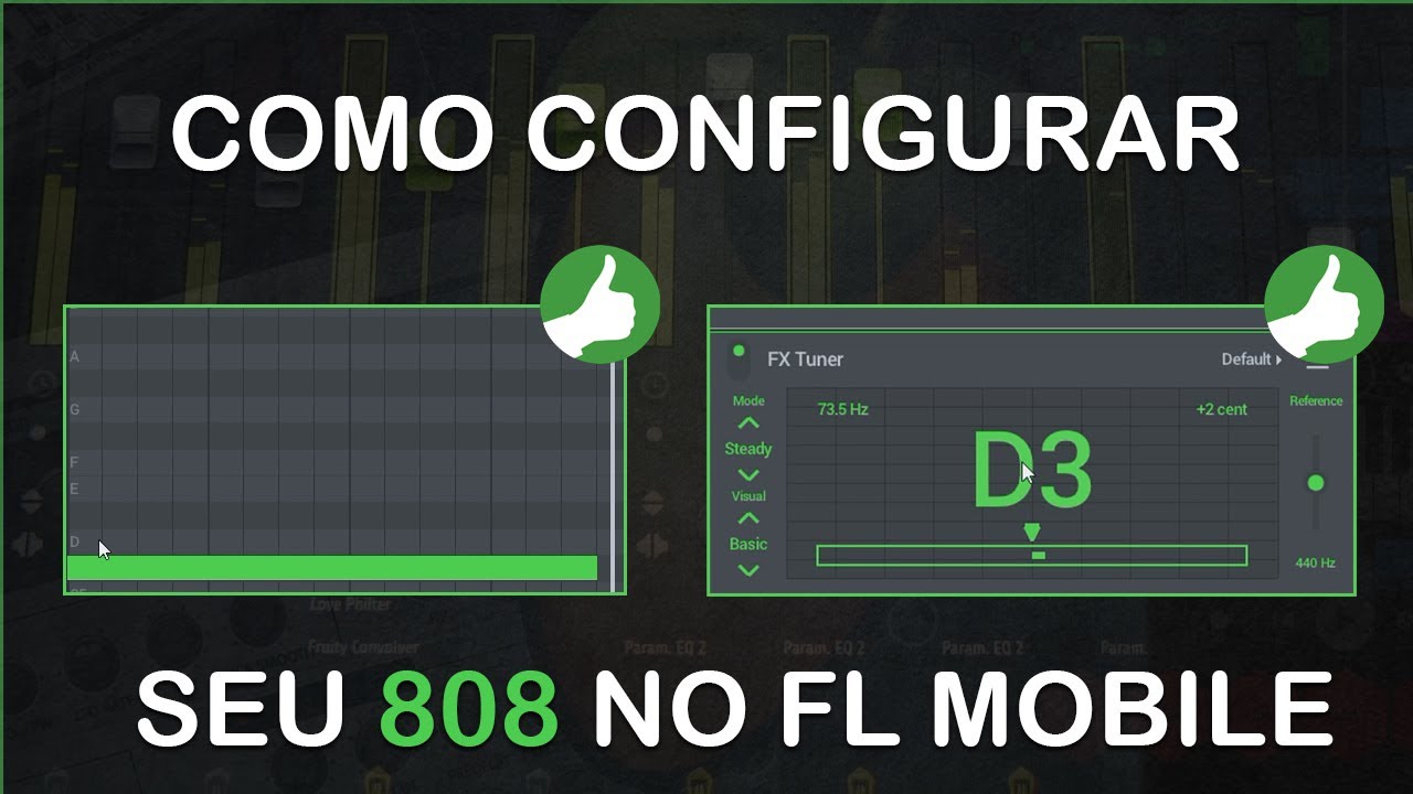 COMO AFINAR E CONFIGURAR SEU 808 | FL STUDIO MOBILE | PASSO A PASSO ...