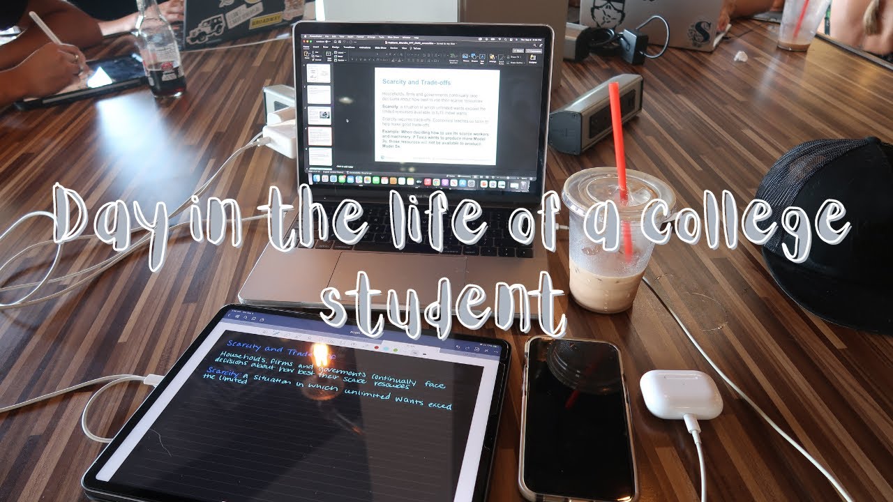 DAY IN THE LIFE OF A COLLEGE STUDENT - YouTube