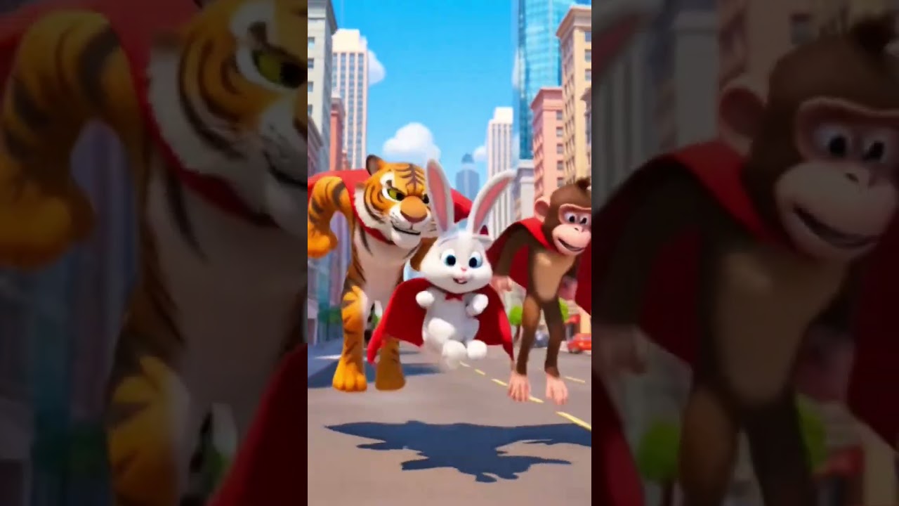 Learn Red Color with Cute Animals 