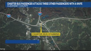 Ohio man charged with attempted murder after allegedly attacking three people on bus with a knife