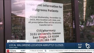 North Park Walgreens permanently closes