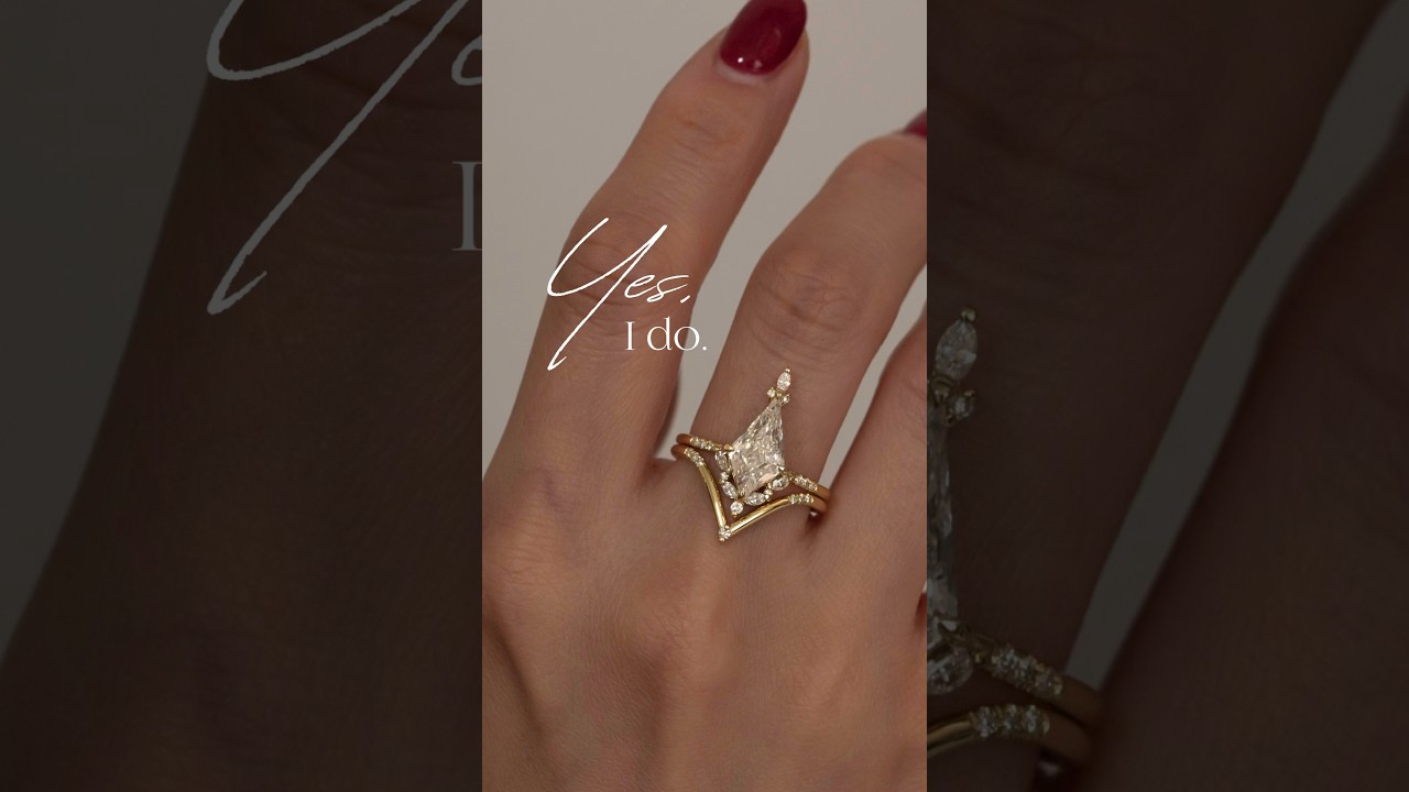 A 2.34 CT lab-grown diamond on the Ignatia Ring, paired with the Maeve Band 