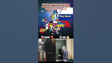 How does German language sound like to people if your country? #shorts #map #geography #funny