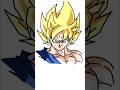 Drawing Goku in 6 seconds #animeart #dragonball #goku