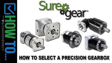 Selecting a Precision Servo or Stepper Gearbox from AutomationDirect