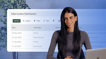 Spotlight: Table sections in Custom Fields