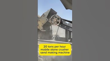 20 tons per hour mobile stone crusher sand making machine #mobilestonecrusher #mobilecrusher