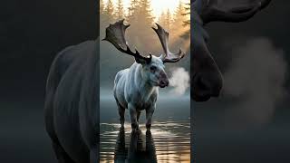 "A ghost of the northern forest.” 🦌❄️🌲