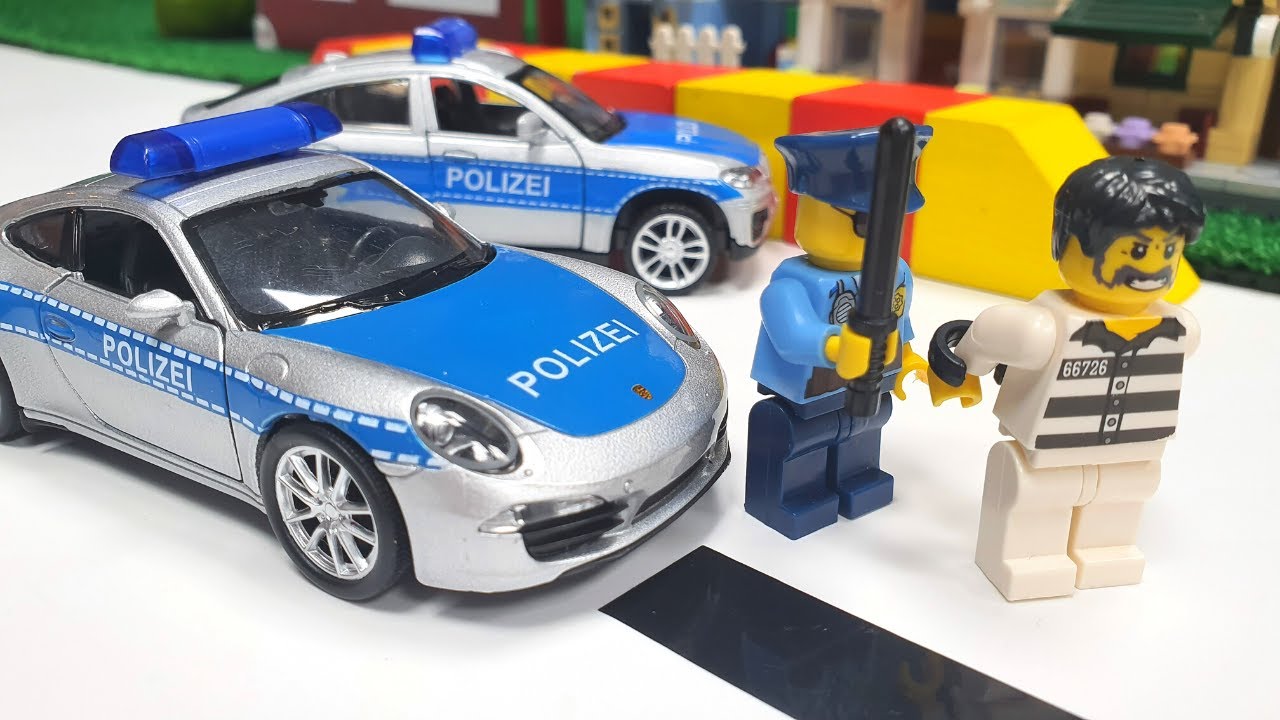 Construction Vehicles & Excavator | Toy Police car... - youtube