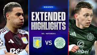 Aston Villa vs. Celtic: Extended Highlights | UCL League Phase MD 8 | CBS Sports Golazo