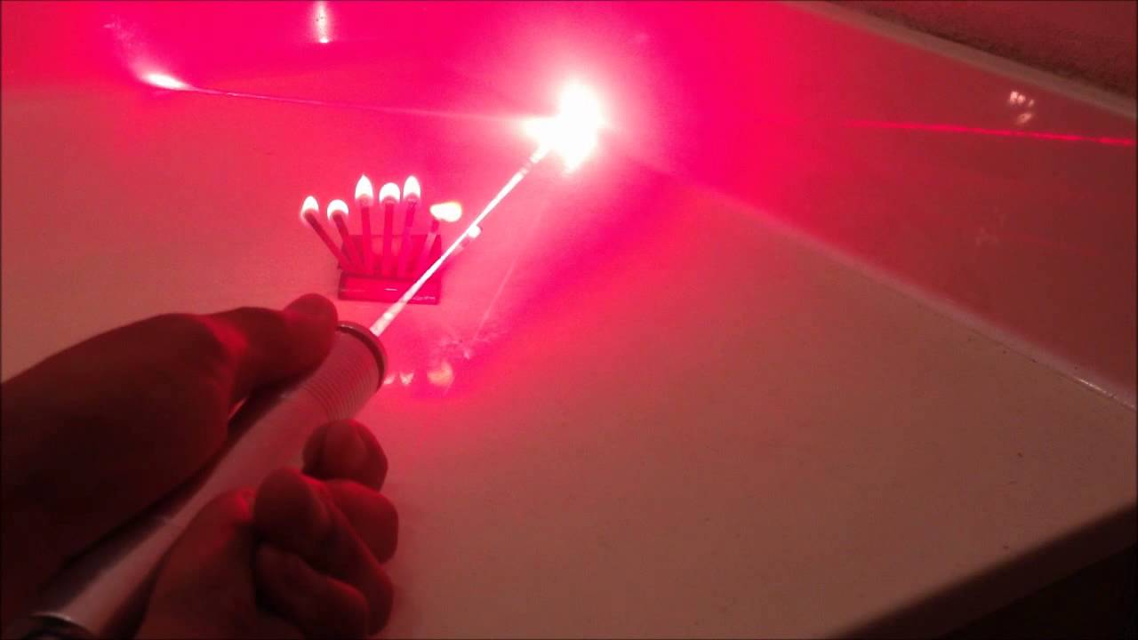 Homemade Laser Lighting Matches!