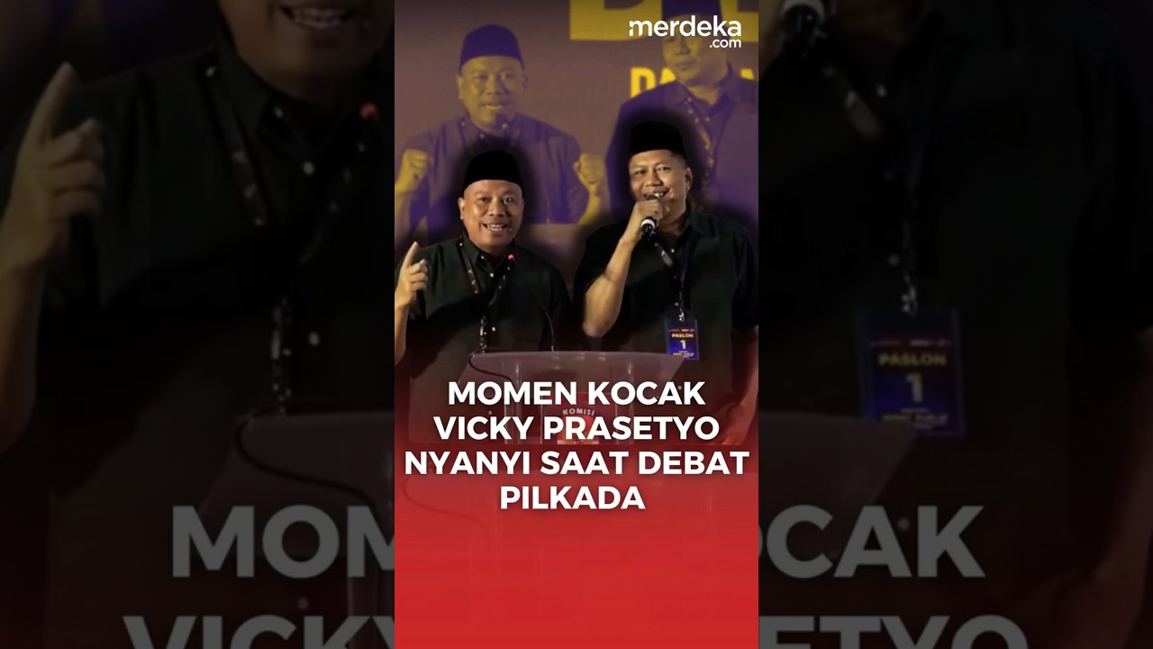 Kejutan! Cabup Pemalang Vicky Prasetyo Malah Nyanyi di Panggung Debat Pilkada #merdekadotcom