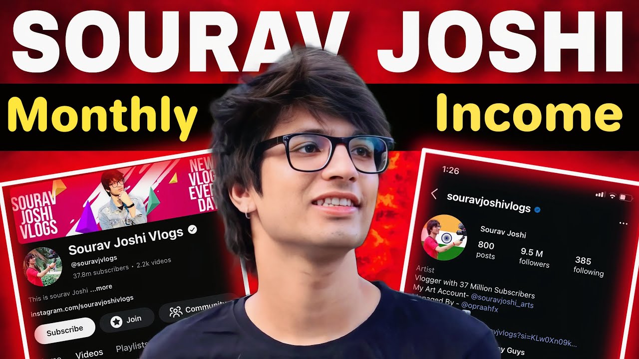 Sourav Joshi Monthly Income 💰| Sourav Joshi  Totally Income Exposed | sourav Viral Inome Reveal