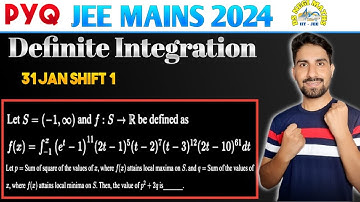 Let s=(-1, ∞) and f:s→R be defined as f(x)= ∫(e^t-1)¹¹(2t-1)⁵(t-2)⁷(t-3)¹²(2t-10)⁶¹dt Let p= sum of