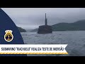 Submarino "Riachuelo" realiza teste de imersão estática