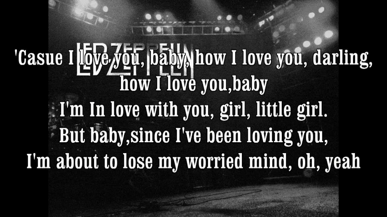 Led Zeppelin - Since I've been loving you+Lyrics HD YouTube