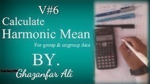 Calculate  Harmonic Mean || for group and ungroup data || Statistics Question ||   in urdu ||  V#6