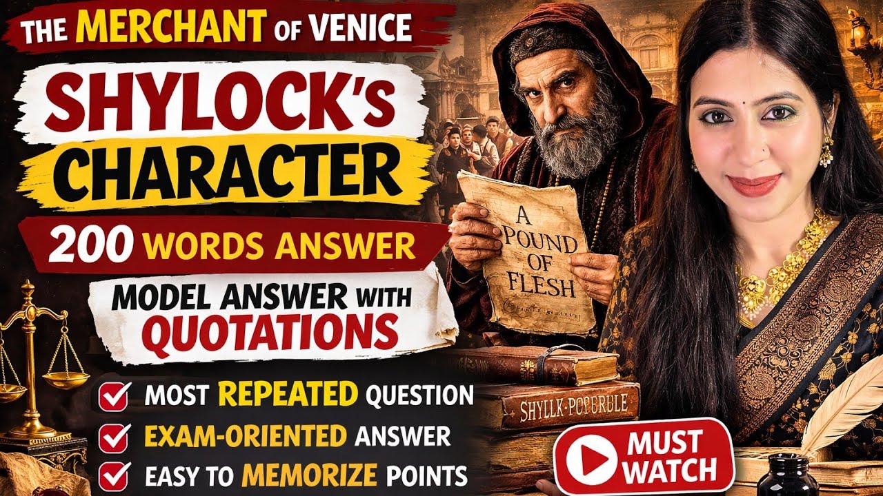 THE MERCHANT OF VENICE | Shylock’s Character | LT Grade Mains | 200 Words |  Villain or Victim?