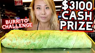 3100 CASH JACKPOT PRIZE 4MIN TIME LIMIT BURRITO CHALLENGE at BAD AZZ BURRITOS IN DALLAS TX