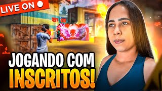 ?FREE FIRE AO VIVO?RUMO AO ELITE DE HONRA COM OS INSCRITOS?VEM JOGAR COMIGO BB?