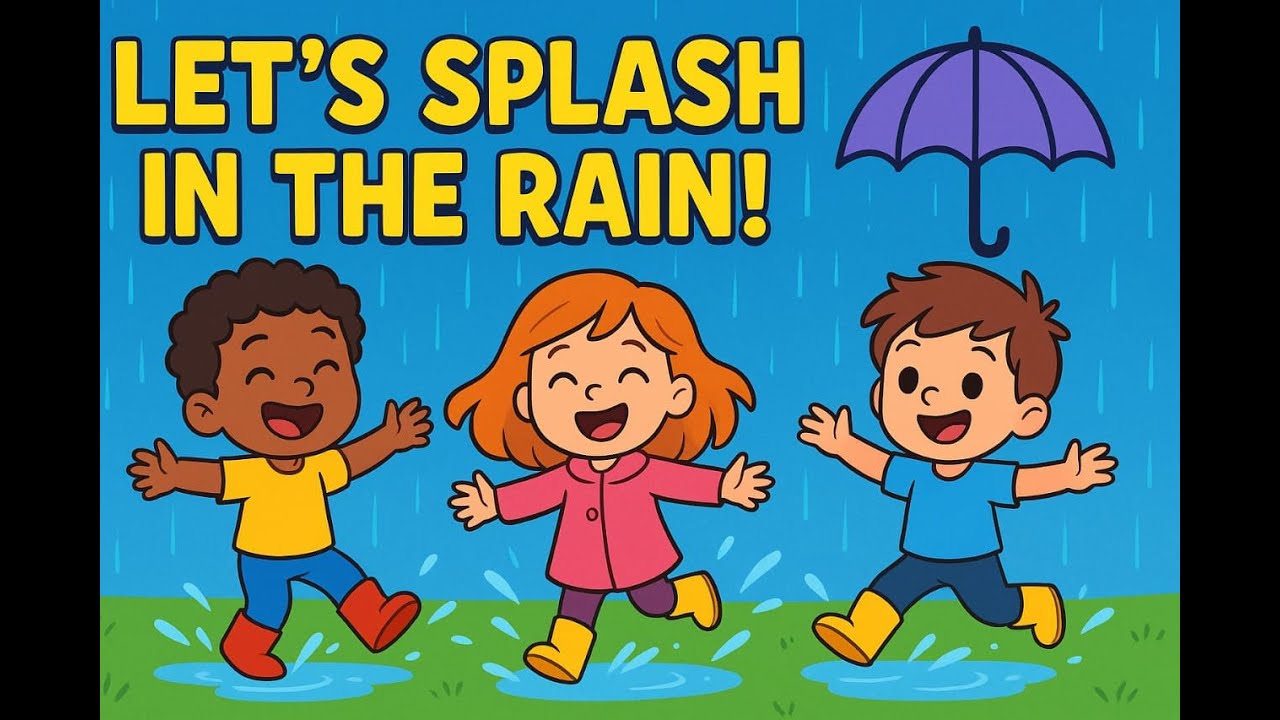 Dancing in the Rain | Fun Rain Poem for Kids | Joyful Rainy Day Rhyme 2025 | Kids Poem | Rain song