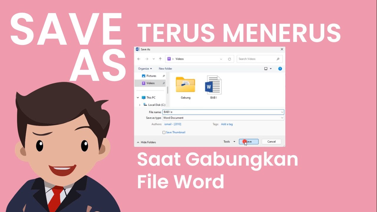 Mengatasi Save As yang muncul terus menerus di Ms. Word